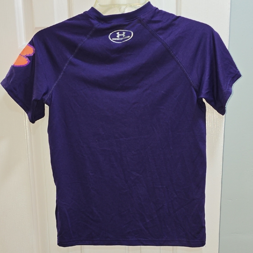 Under Armour Purple and Orange Short Sleeve Tee Kid Size YMD - Picture 7 of 8